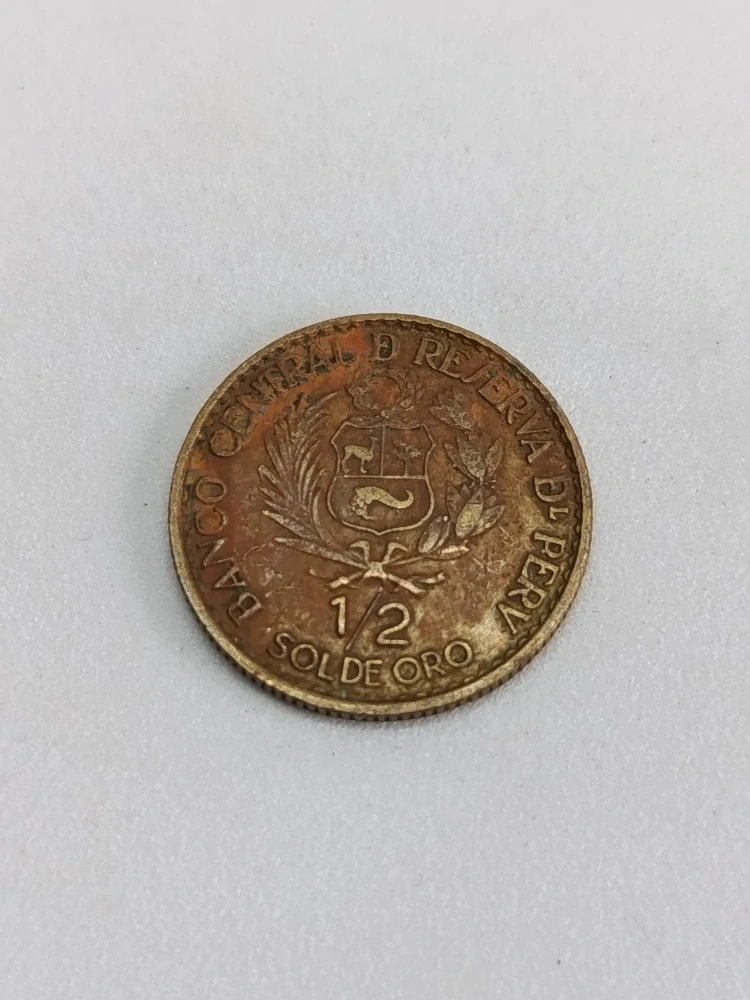Peru ½ solu, 1965 400. výročí založení limské mincovny