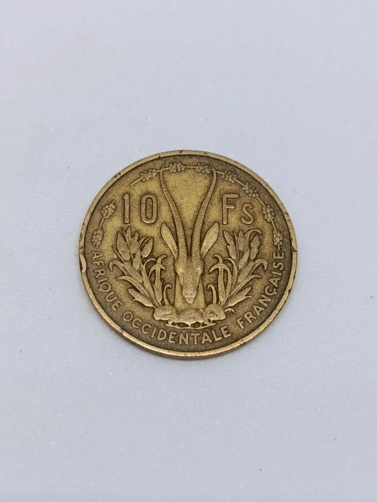 Francouzská Západní Afrika 10 franků, 1956