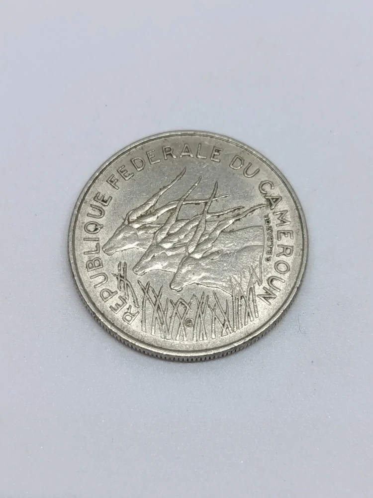 Kamerun 100 franků, 1972 REPUBLIQUE FEDERALE DU CAMEROUN