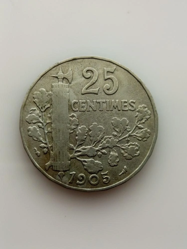 Francie 25 centimů, 1905