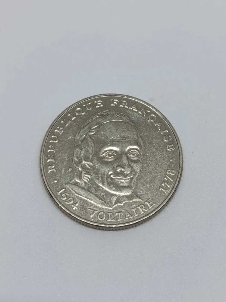 Francie 5 franků, 1994 300. výročí narození Voltaira