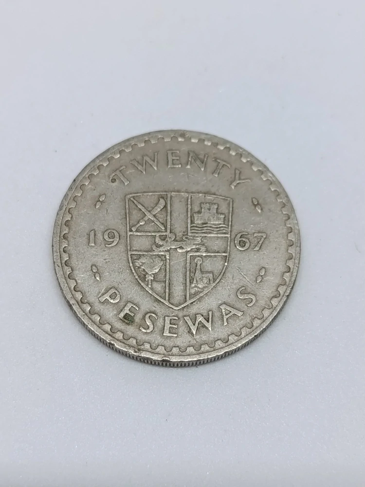 Ghana 20 pesewas, 1967