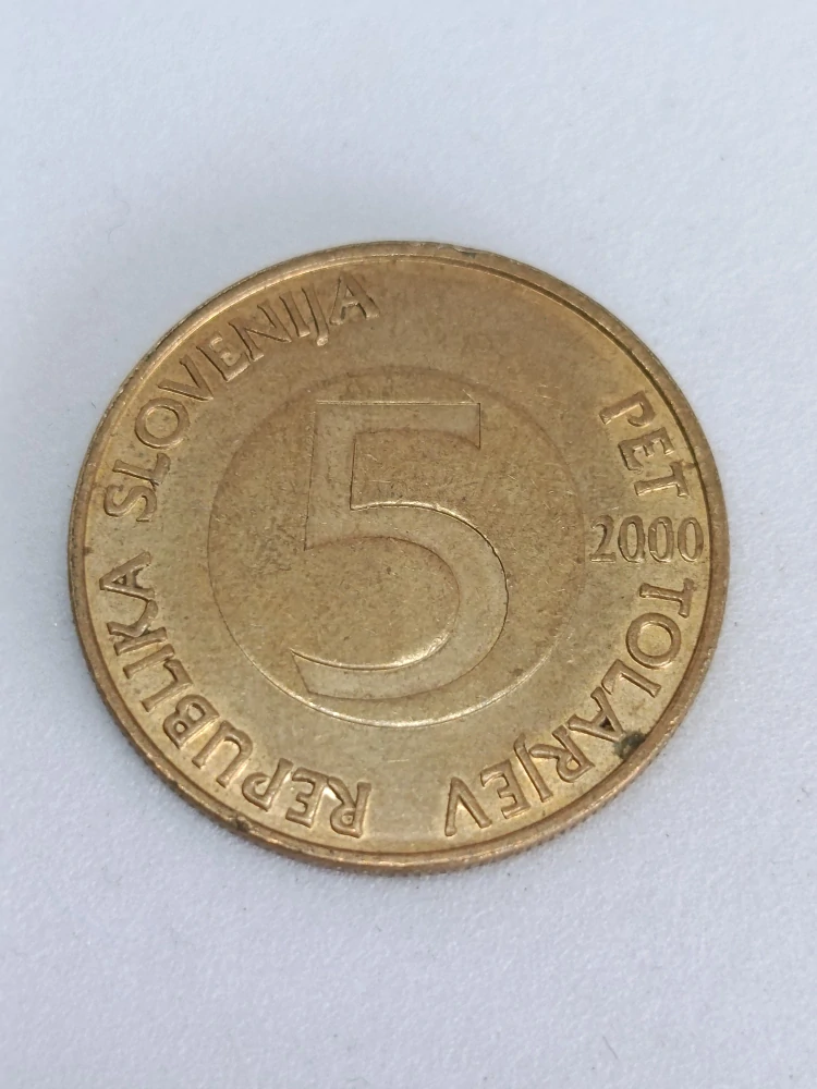 Slovinsko 5 tolarů, 2000