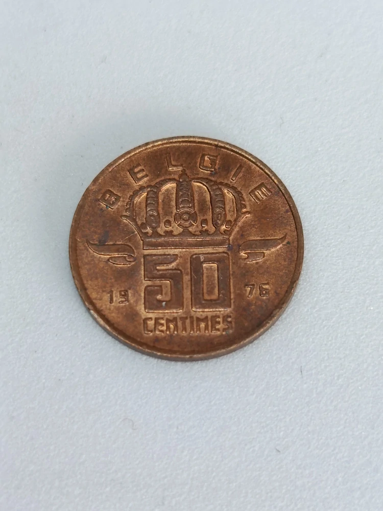 Belgie 50 centimů, 1976