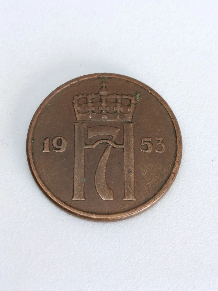 Norsko 5 øre, 1953
