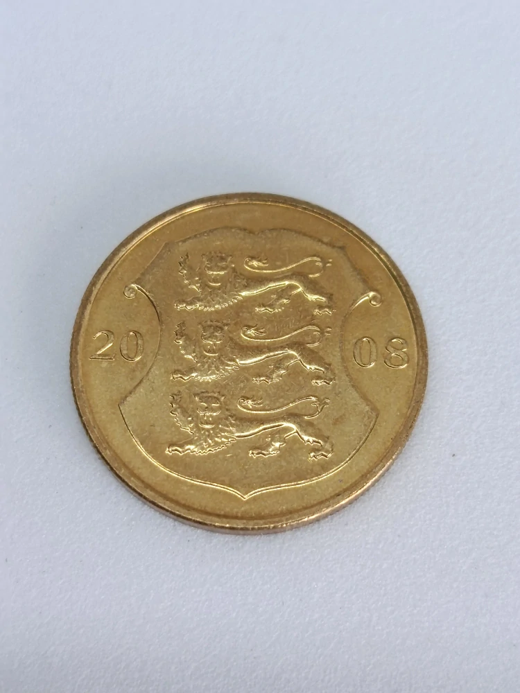 Estonsko 1 koruna, 2008 90 let Estonské republiky