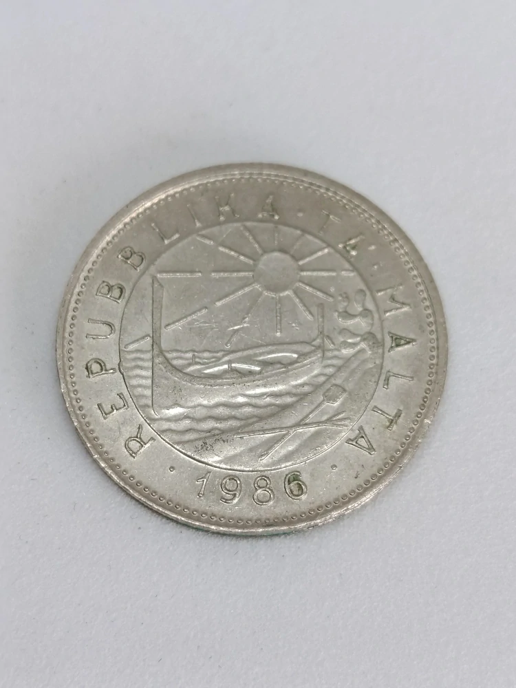 Malta 25 centů, 1986