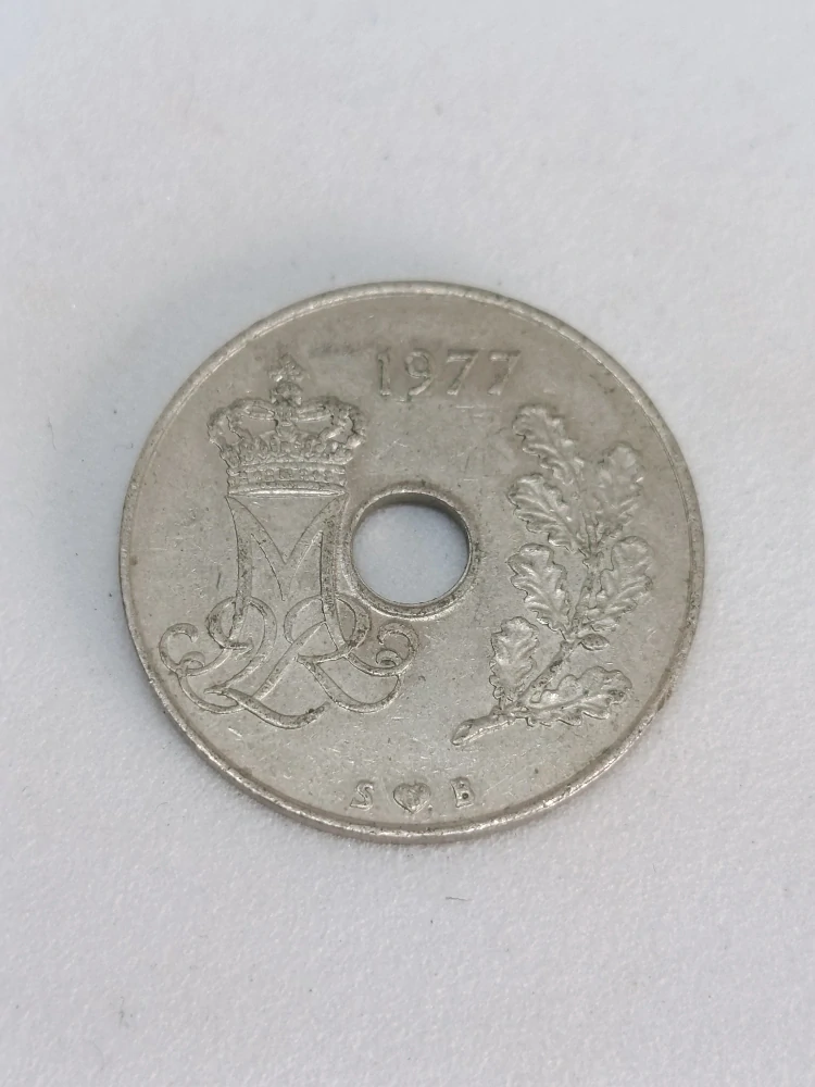 Dánsko 25 øre, 1977