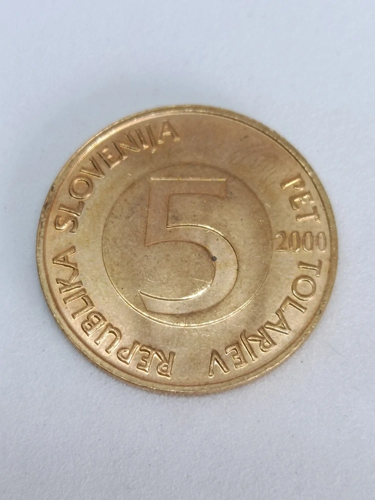 Slovinsko 5 tolarů, 2000