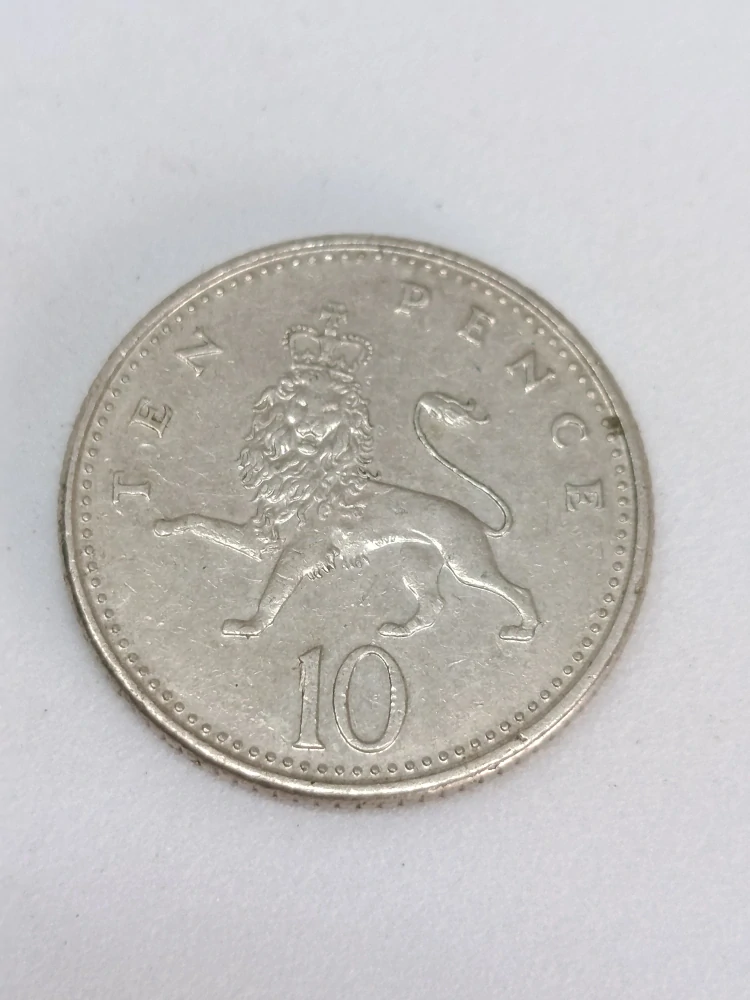 Velká Británie 10 pencí, 1992 New type: 24.5mm, 6.5g