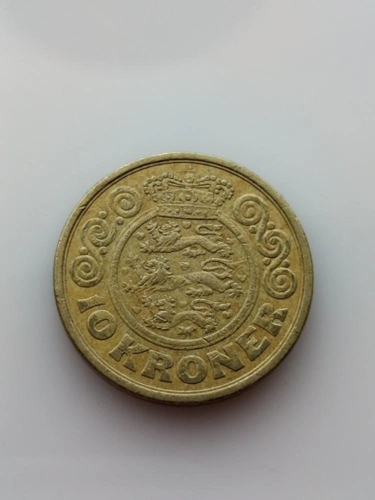 Dánsko 10 korun, 1989