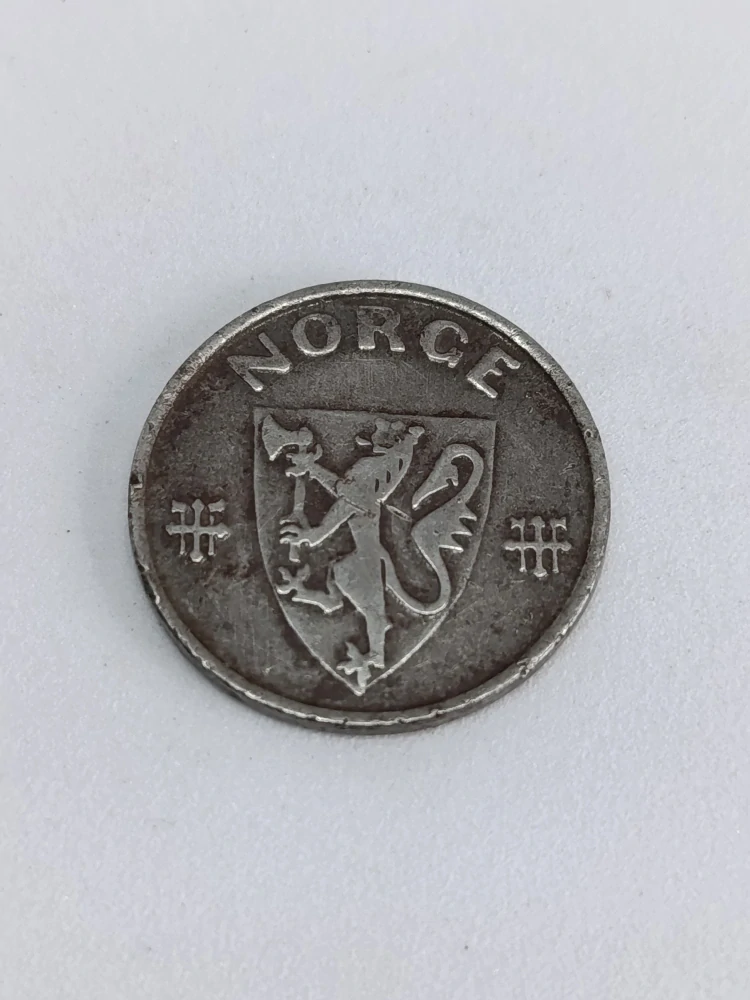 Norsko 5 øre, 1941 Železo /šedivá barva/