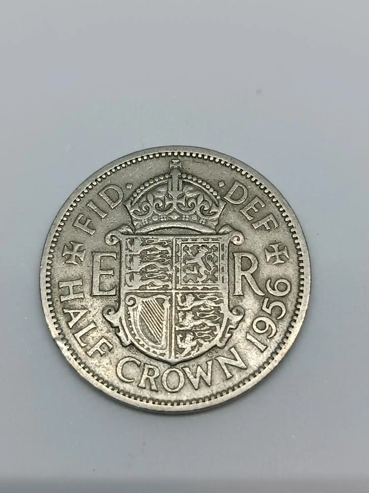 Velká Británie ½ koruny, 1956