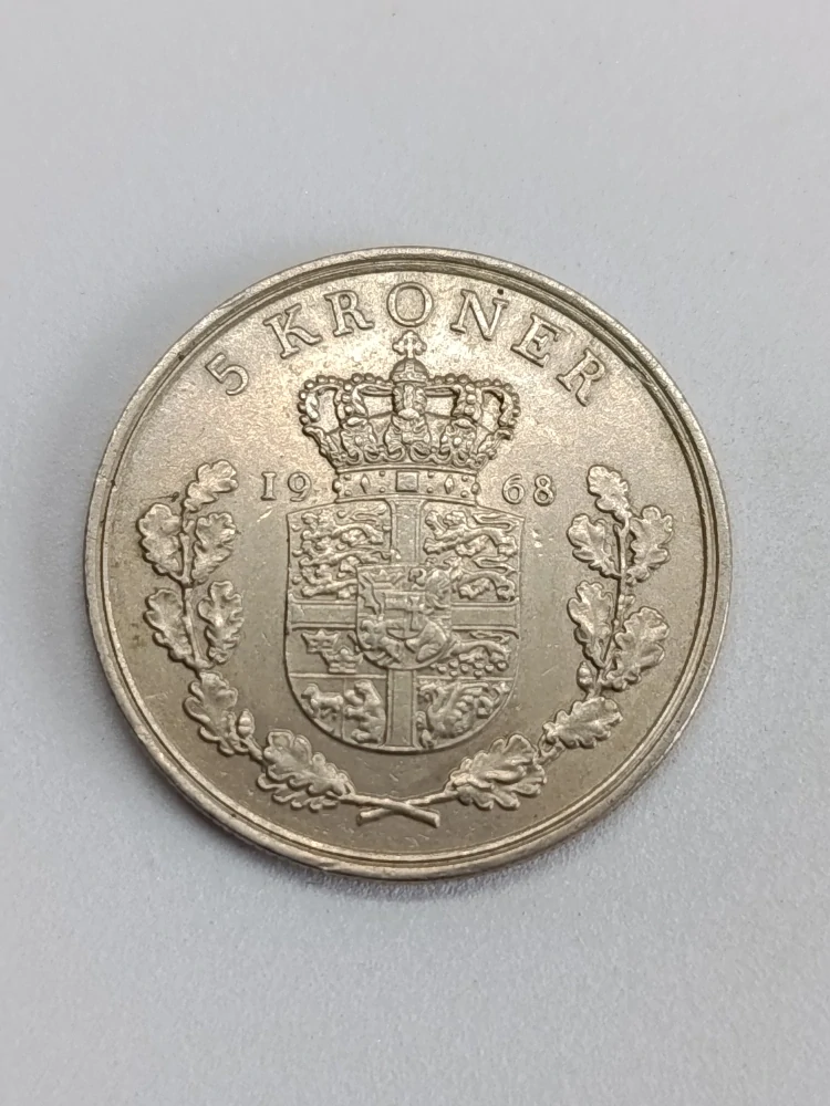 Dánsko 5 korun, 1968