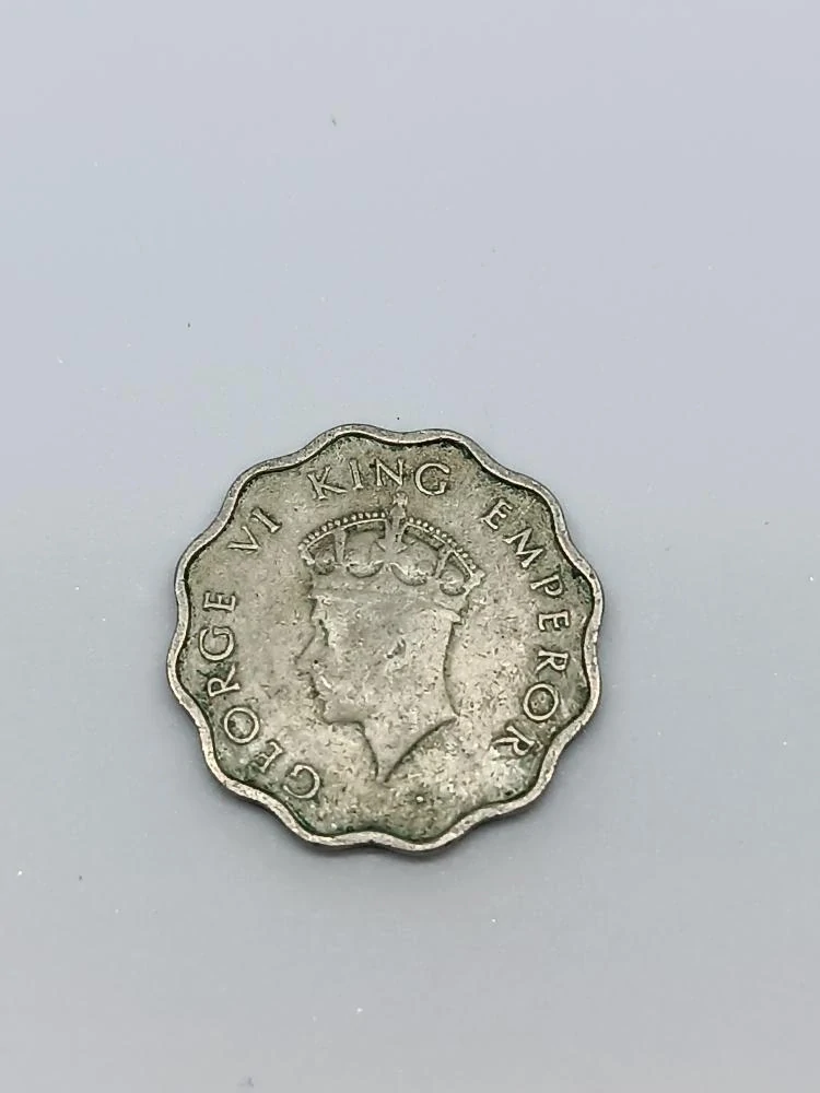 Britská Indie 1 anna, 1939 Mincovna "•"