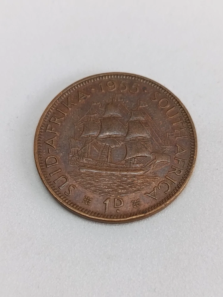 Jihoafrická republika 1 pence, 1955