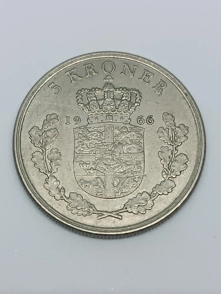 Dánsko 5 korun, 1966