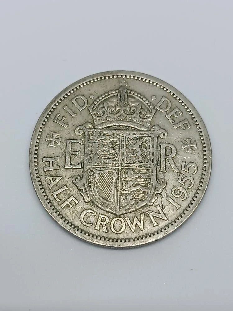 Velká Británie ½ koruny, 1955