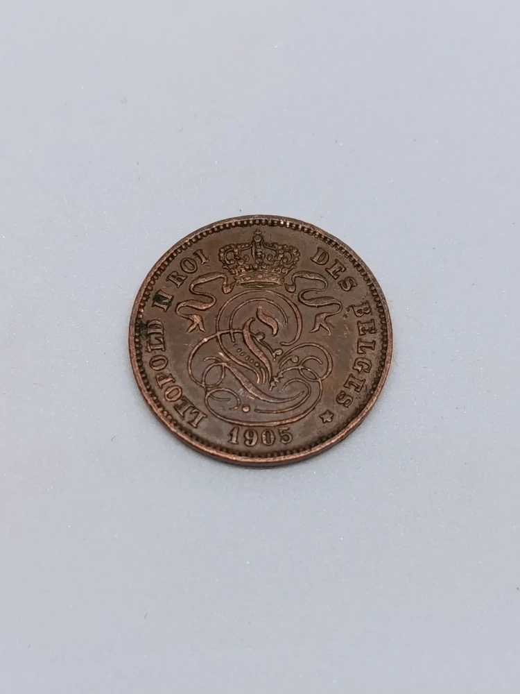 Belgie 2 centimy, 1905