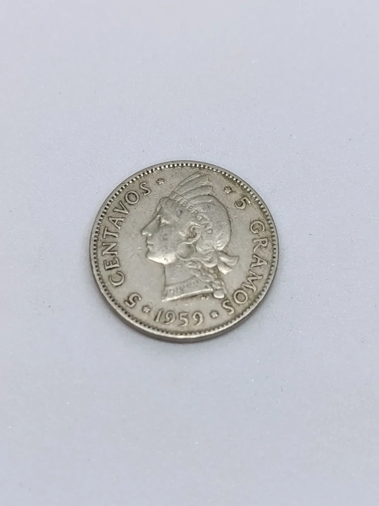 Dominikánská republika 5 centavos, 1959