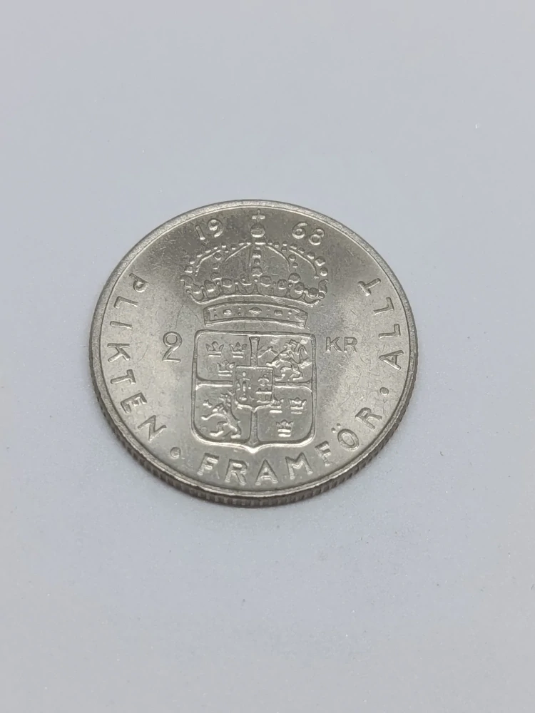 Švédsko 2 koruny, 1968