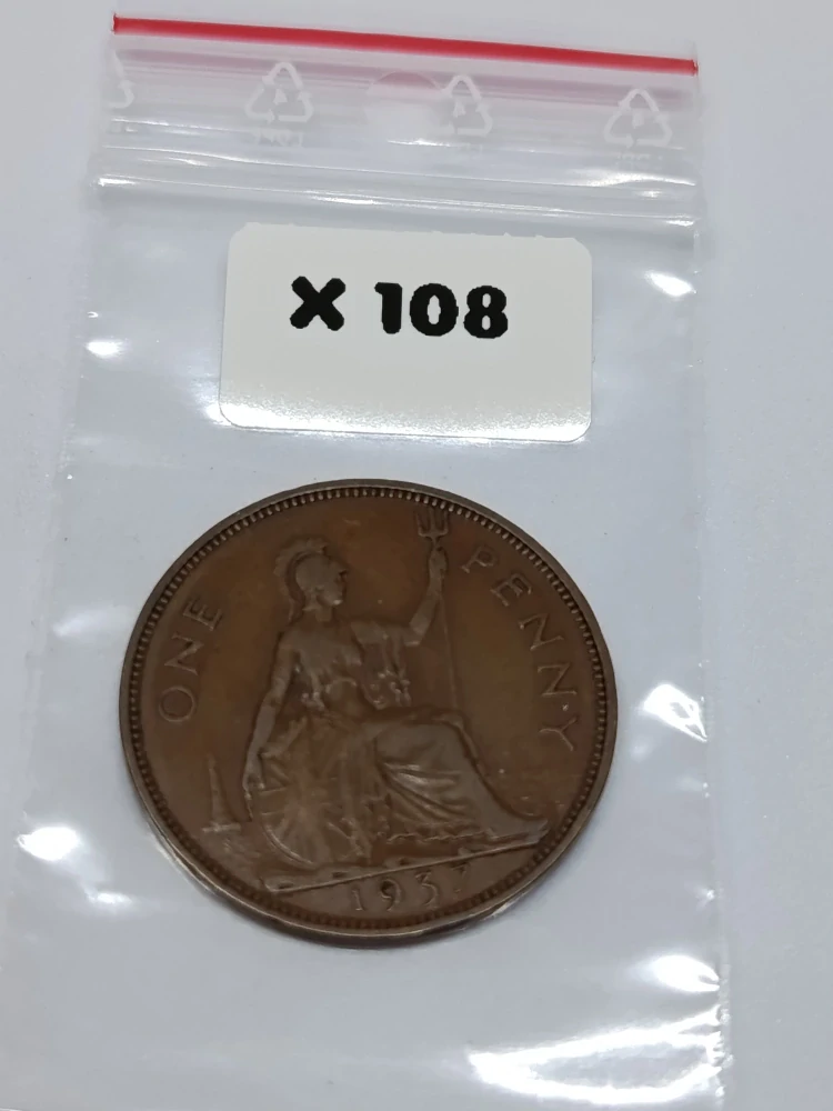 Velká Británie 1 pence, 1937