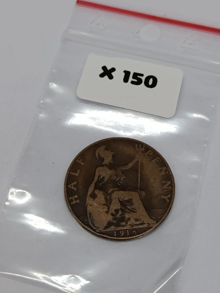 Velká Británie ½ pence, 1918