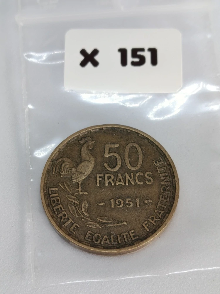 Francie 50 franků, 1951