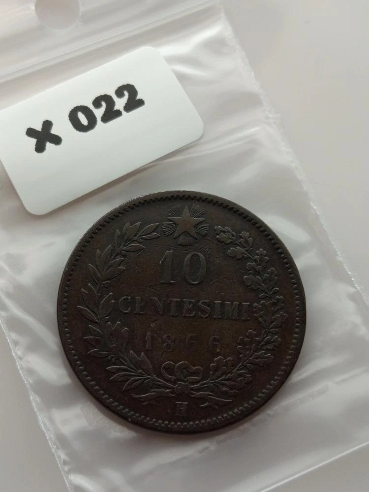 Itálie 10 centesimi, 1866 H