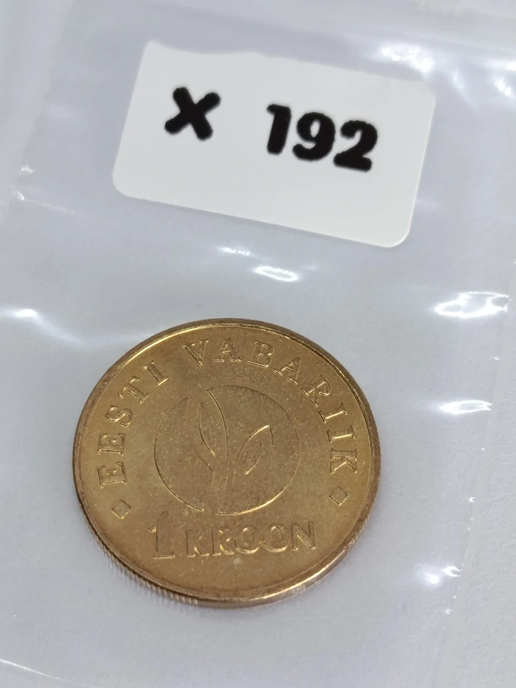 Estonsko 1 koruna, 2008 90 let Estonské republiky