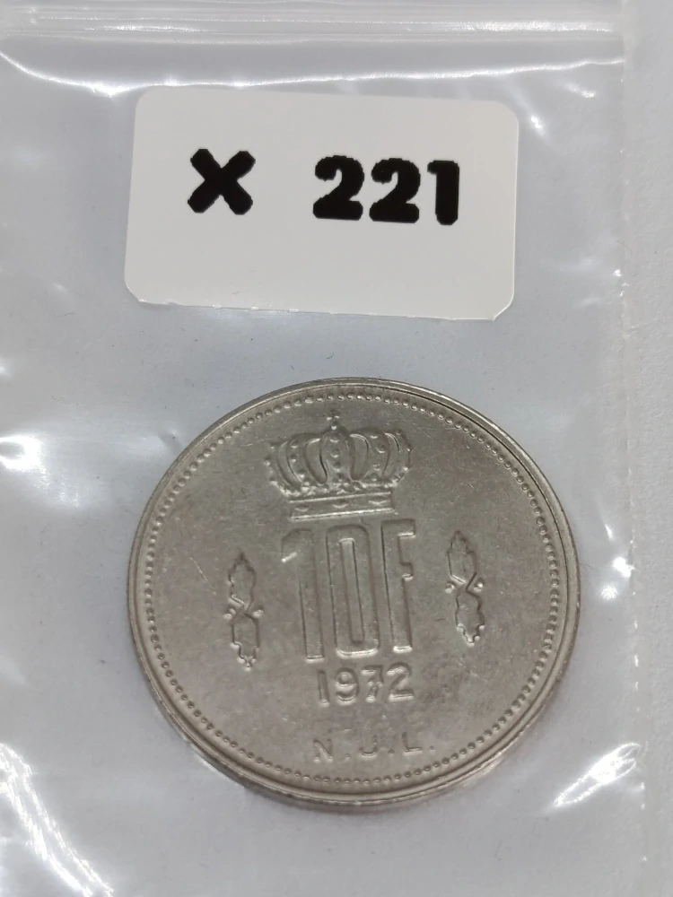 Lucembursko 10 franků, 1972