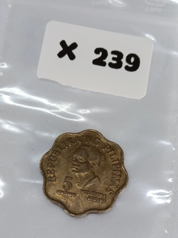 Filipíny 5 sentimos, 1981 Mintmark "BSP" - Manila, Philippines