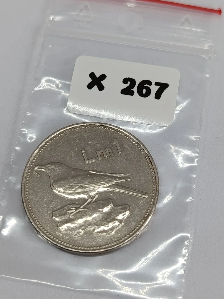 Malta 1 lira, 1986