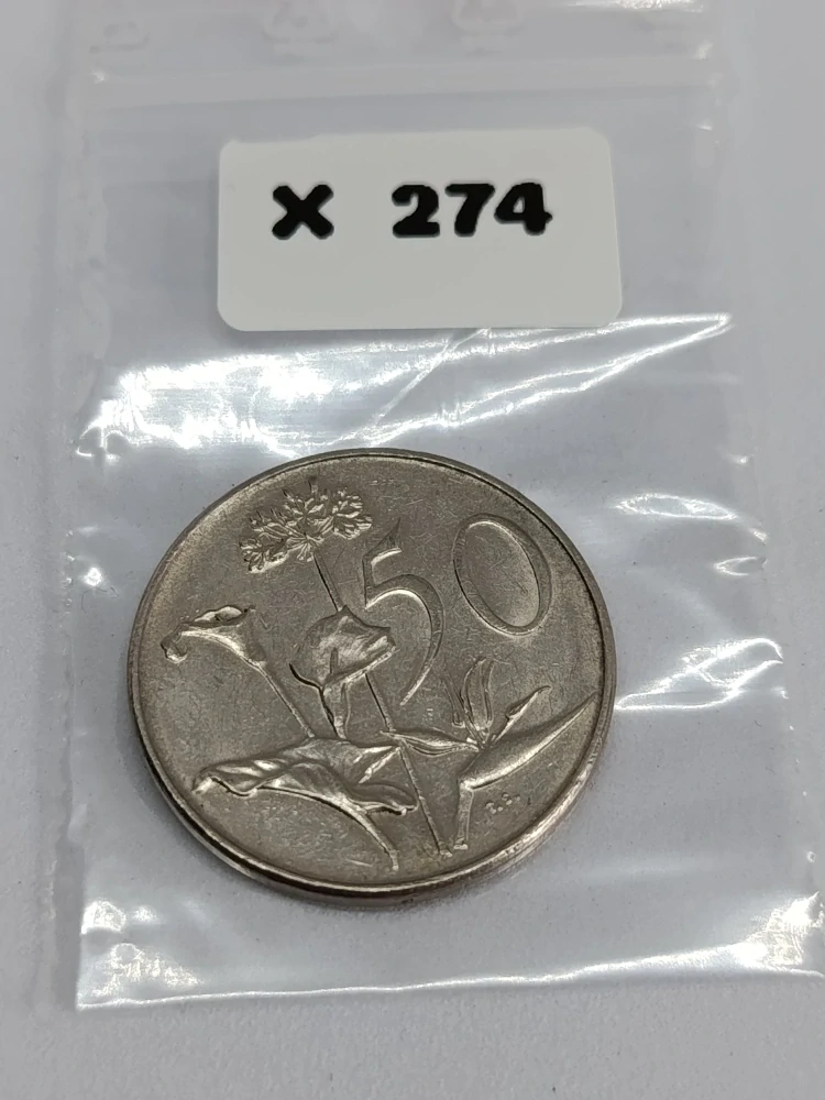 Jihoafrická republika 50 centů, 1974