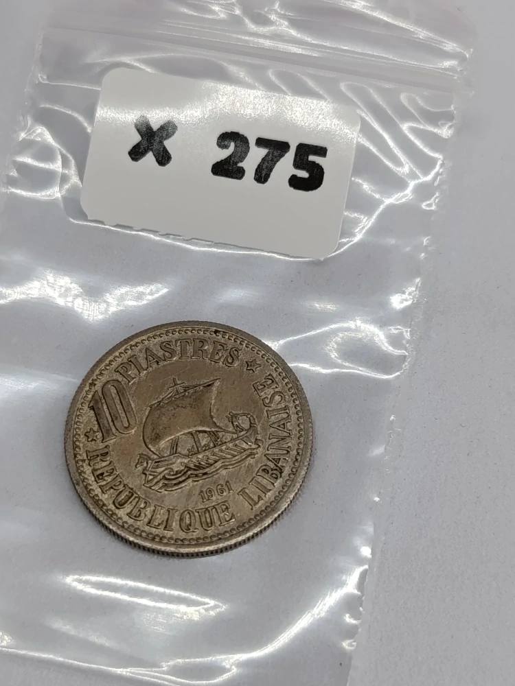 Libanon 10 piastrů, 1961