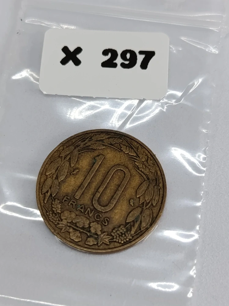 Rovníkové státy Afriky 10 franků, 1961