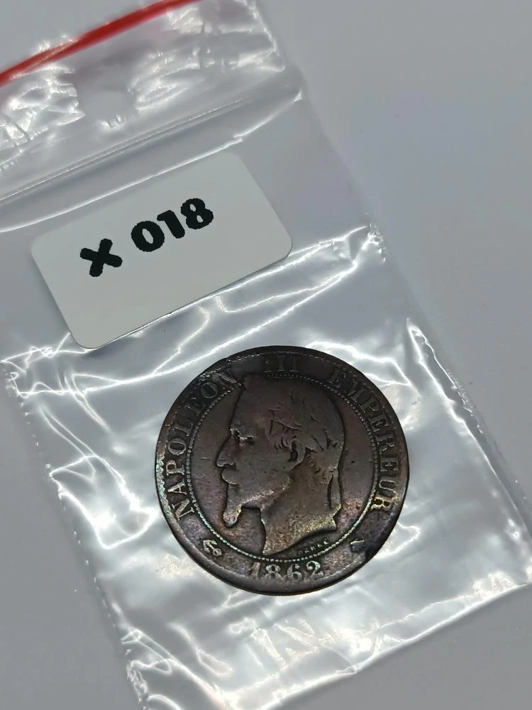 Francie 5 centimů, 1862 A