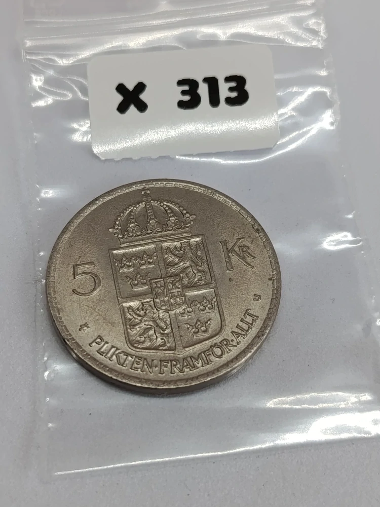 Švédsko 5 korun, 1972