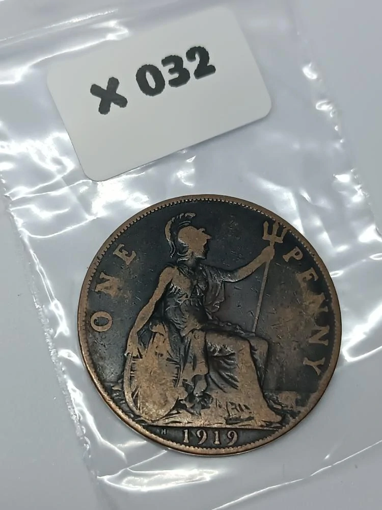 Velká Británie 1 pence, 1919 H