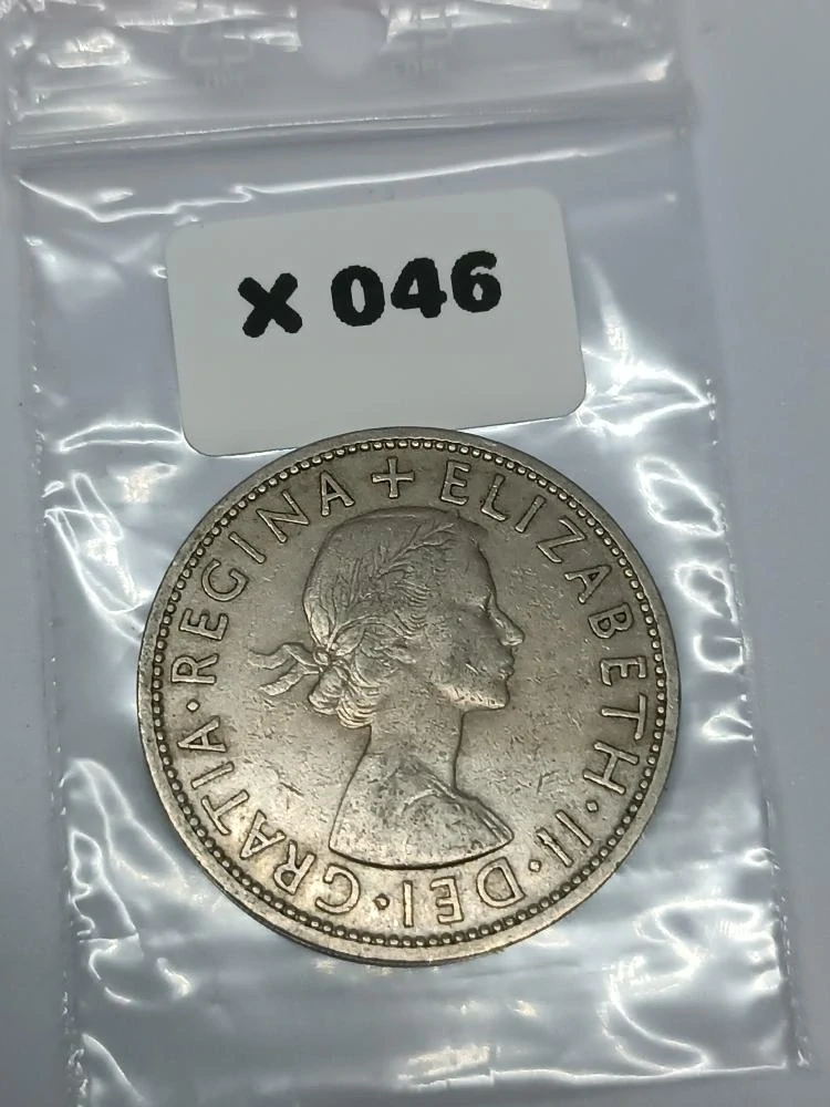 Velká Británie ½ koruny, 1956