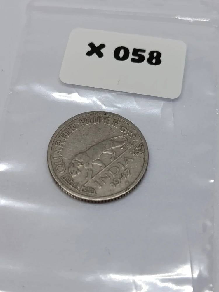 Britská Indie ¼ rupie, 1947