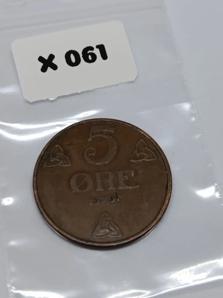 Norsko 5 øre, 1937