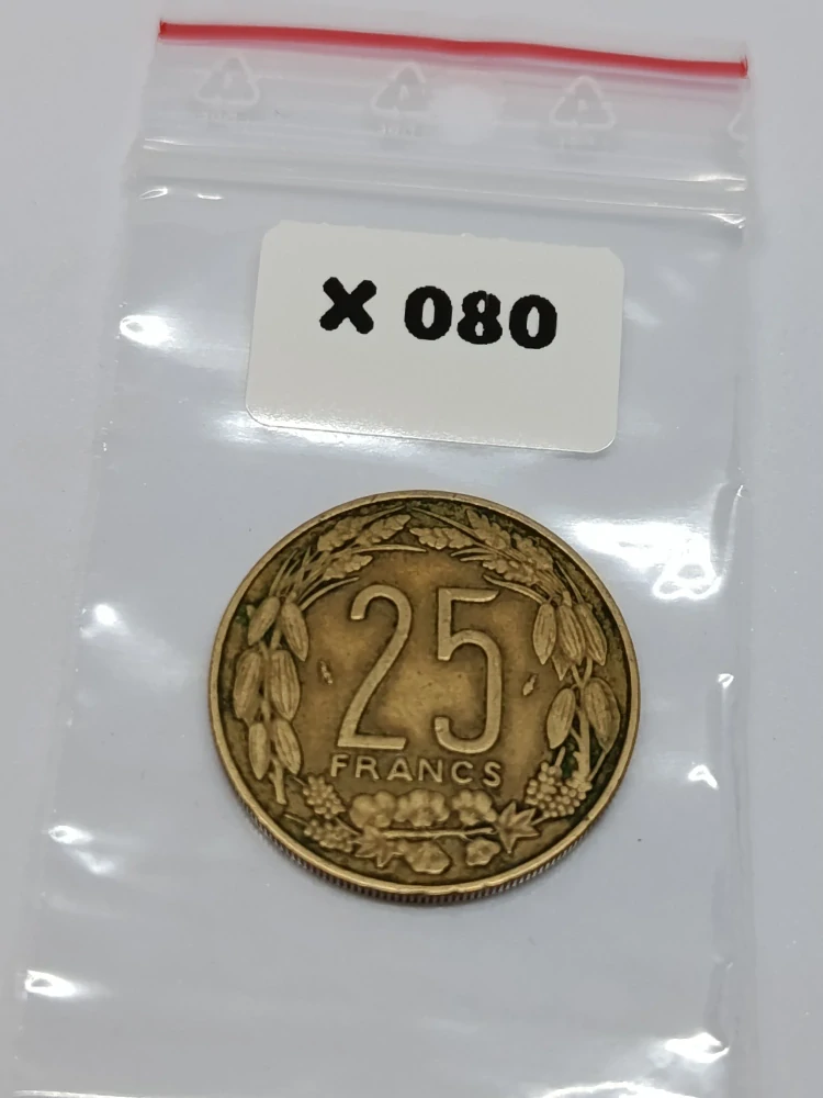 Střední Afrika (BEAC) 25 franků, 1975