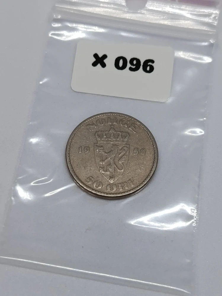 Norsko 50 øre, 1956