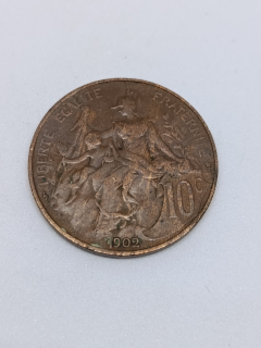 Francie 10 centimů, 1902