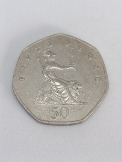 Velká Británie 50 pencí, 1983