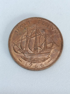 Velká Británie ½ pence, 1966