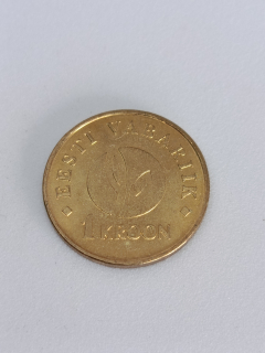 Estonsko 1 koruna, 2008 90 let Estonské republiky