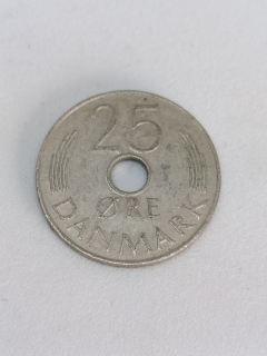 Dánsko 25 øre, 1977