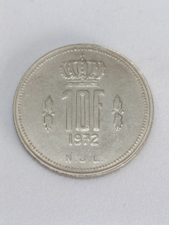 Lucembursko 10 franků, 1972